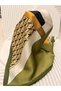Colorful, Special Patterned 70X70 Size Stylish Satin Scarf - 3