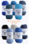 25 Gram Mini Cotton Series 100% Cotton Knitting Yarn 10 Colors Punch and Amigurumi Yarn