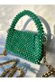 Crystal Bead Bag- Hand Embroidered Bag- Evening Dress Bag