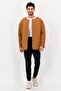 Men Sportswear Fit Long Sleeve Outdoor Jacket, Brown - 4