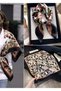 Colorful, Special Patterned 70X70 Size Stylish Satin Scarf - 5