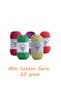 25 Gram Mini Cotton Series 100% Cotton Knitting Yarn 10 Colors Punch and Amigurumi Yarn - 3
