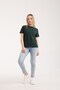 Women's Basic Crew Neck Short Sleeve 100% Cotton Comfortable Fit Casual Sports Stylish T-Shirt 6021 - 5