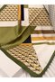 Colorful, Special Patterned 70X70 Size Stylish Satin Scarf - 2