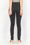 Women Skinny Fit High Waist Denim Jeans, Black - 4