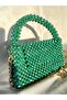Crystal Bead Bag- Hand Embroidered Bag- Evening Dress Bag - 2