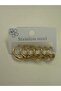 Steel Gold Color 6 Piece Hoop Earring Set - 2