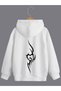 New Season Printed 3 Yarn Cotton Hooded Sweatshirt