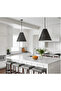 Round Indoor Fabric Pendant Light - 2