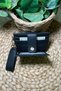 Women's Black Card Holder - Keychain Detail, Stylish Model - Fibag - 2