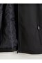 Southblue Black Standard Fit Velvet Collar Men's Coat - 7