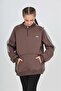 Girl's Relax Fit Half Turtleneck Raglan Sleeve Sweatshirt - 4