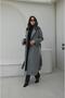 Light Gray Tokyo Belted Cashmere Coat - 3