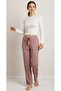 Dark Powder Color Women's Pajama Bottoms Relaxed Fit Velvety Softness - 2