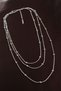 Ramia-Premium |   316L Steel Silver Color Minimal Chain Model Multiple Necklace Tj-Bko6332 |   Tg.Ty - 2