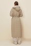 Belted K Hooded Coat 90592 - 4