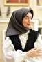 وشاح حريري تيفيل بنمط مختلط من أنثراسايت IST 11393 - 24