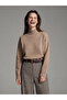 Lcw Vision Beige Half Turtleneck Oversize Women's Knitwear Sweater - 2