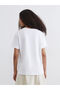 White Crew Neck Women's T-Shirt - 4