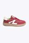 Women's Sneaker Lace-Up Retro Sports Shoes Sarre Burgundy - 2