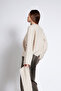 Tricot Sweater with Shawl Detail - 4