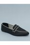 Women'S Black Textured Slip On Shoes