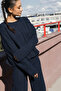 Crew Neck Hair Knitted Knitwear Set - 3