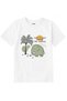 Cotton Fabric Children's T-Shirt – Tropical Elephant Printed Kids T-Shirt