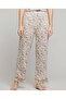 Women'S Beige Printed Pyjama Set - 7