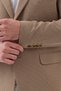 Sarbello Men's Beige Flexible Polyviscose Fabric Fully Lined Slim Fit Mono Collar Sports Blazer Jacket - 4