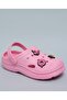 Girl'S Pink Charm Detail Slingback Clogs