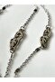 Eyeglass Chain – Silver Color, with Zircon Stone and Safety Pin Figure - 2