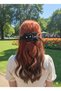 Vintage Black Satin Feather Clip-On Hairpin, Luxury Bun Hair Clip with Stone Detail - 4