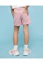 Solid Denim Shorts With Button Closure - 3