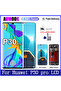 شاشة AMOLED سوداء بإطار أسود، شاشة Super AMOLED لهاتف P30 Pro، شاشة LCD، شاشة لمس، مجموعة محول رقمي لهاتف P30 Pro - 8