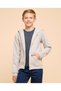 Printed Hooded Jacket With Zipper Closure - 3