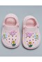 Girl'S Pink Charm Detail Slingback Clogs - 4