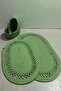 Terra 4-Piece Bathroom Set – 2 Oval Mats & 2 Oval Baskets, Natural Rope Weave, Handmade - Premium