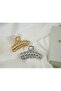 Tk009 Set of 2 Twisted Gold & Silver Hair Clips