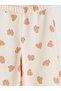 Printed Baby Girl Sweatpants with Elastic Waist - 5
