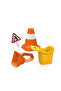 Construction Sand Toy Set | Toy Set with Bucket, Shovel, Cone and Sign, For Children