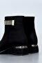 Bln 705 Belt Stone Detailed Low Heel Ankle Boots - 4