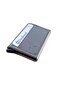 Men's Genuine Leather Card Holder Wallet with Automatic Mechanism Slim Aluminum Case - 5