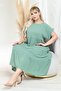Women's Large Size Sleeveless Summer Dress - 8