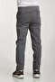 Children's Ribbed Waistband Fully Elastic Canvas Fabric Casual and School Pants Smoked - 4