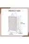 Rolling Foldable Storage Box 3-Layer – Stackable Ventilated Organizer with Lid White - 2