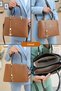 Women's Black 2-Compartment Long Strap Hand & Shoulder Bag (29X20 cm) - 2