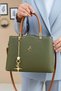 Women's Black 2-Compartment Long Strap Hand & Shoulder Bag (29X20 cm) - 3
