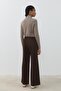 Knitted Palazzo Pants brown - 4