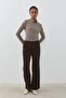 Knitted Palazzo Pants brown - 2